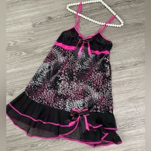Printed Babydoll Nightie Dress
